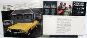 1972 Dodge Dart Challenger Coronet Charger Polara Monaco Sales Brochure Original