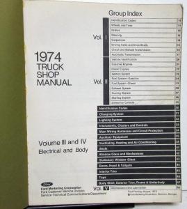 1974 Ford Truck Shop Service Manual Set Original Van Pickup H/D Bus F-Series 74