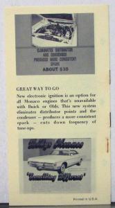 1972 Dodge Monaco Comparison Sales Folder to Buick & Olds Original