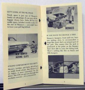 1972 Dodge Monaco Comparison Sales Folder to Buick & Olds Original