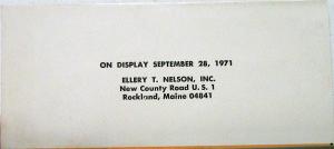 1972 Dodge Polara Color Sales Folder New Look Side & Rooflines Original
