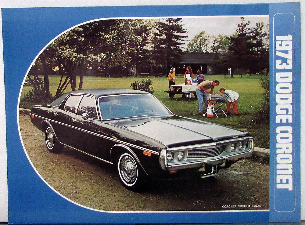 1973 Dodge Coronet Color Sales Folder Original Specs Equip Exterior Colors