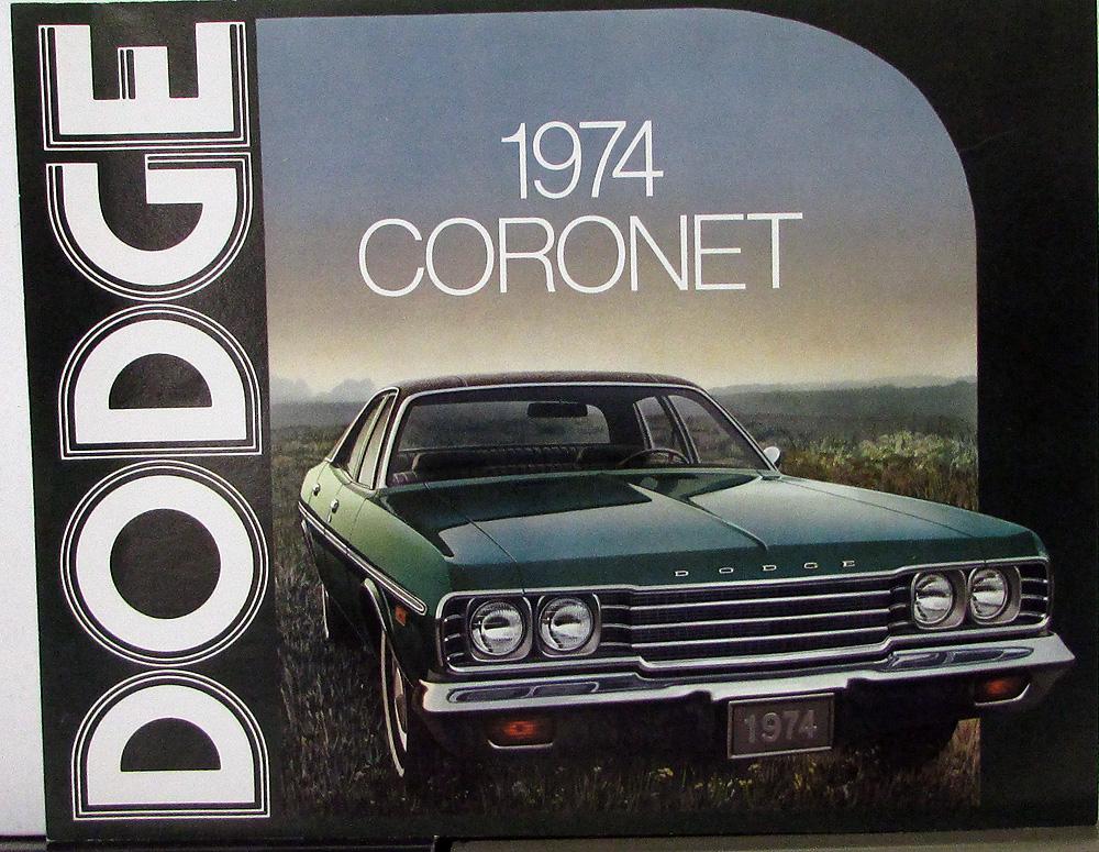 1974 Dodge Coronet Color Sales Folder Original Specs Equip Exterior Colors