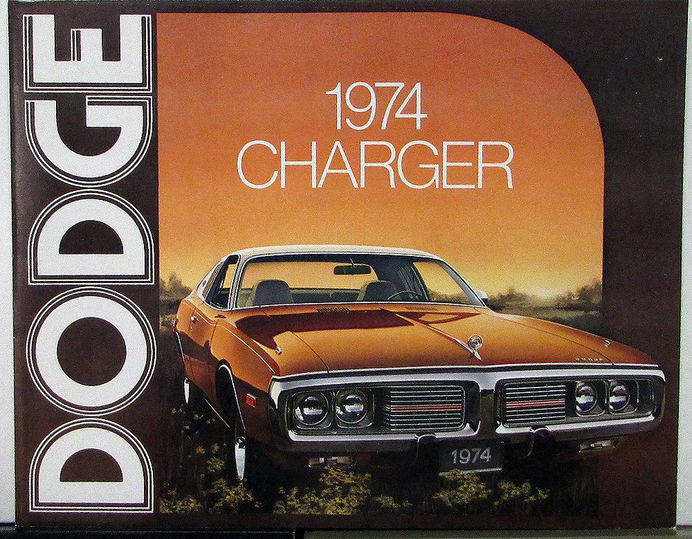 1974 Dodge Charger Color Sales Folder Original Specs Equip Exterior Colors