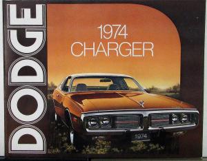 1974 Dodge Charger Color Sales Folder Original Specs Equip Exterior Colors