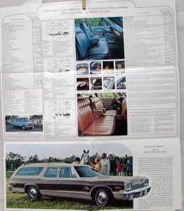 1974 Dodge Wagons Monaco Coronet Color Sales Folder Specs Equip Exterior Colors