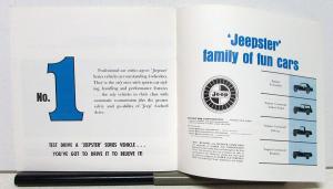 1968 Jeep Jeepster How Test Drive Experts Rate Sales Brochure