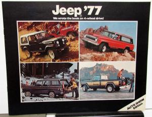 1977 Jeep CJ-7 Renegade Cherokee Wagoneer Pickup Truck Sales Brochure