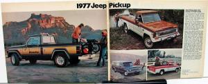 1977 Jeep CJ-7 Renegade Cherokee Wagoneer Pickup Truck Sales Brochure