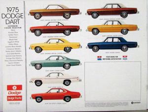 1975 Dodge Dart Special Ed Custom Swinger Sport Color Sales Brochure Original