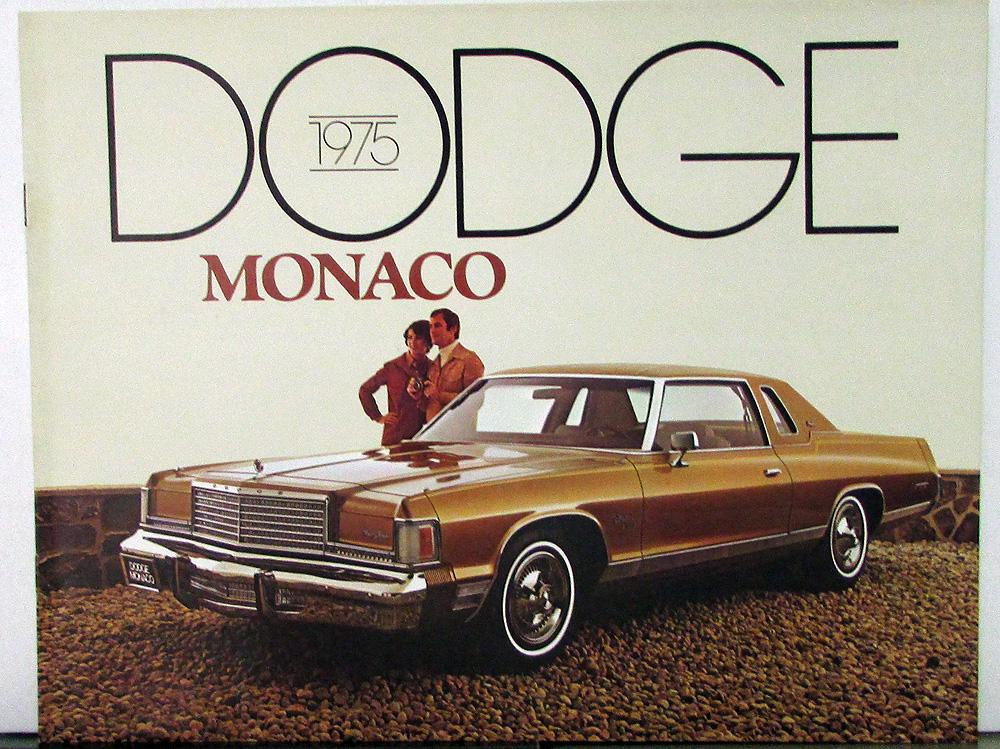 1975 Dodge Monaco Royal Brougham Wagon Color Sales Brochure Original