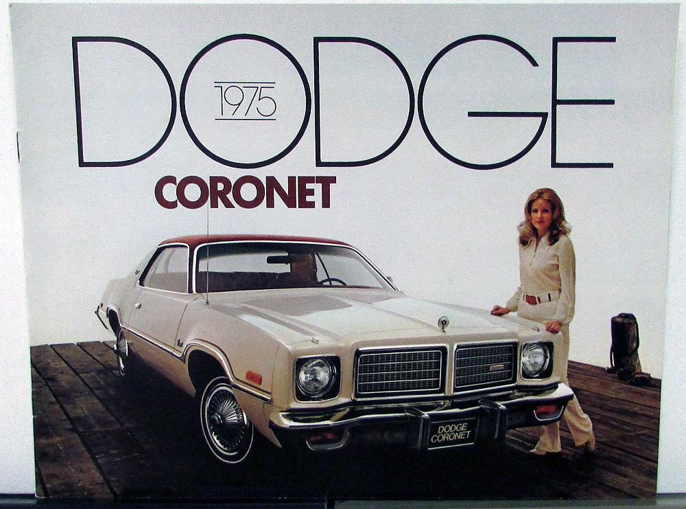 1975 Dodge Coronet Brougham Custom Wagon Color Sales Brochure Original