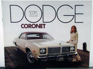 1975 Dodge Coronet Brougham Custom Wagon Color Sales Brochure Original