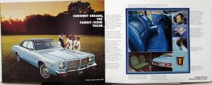 1975 Dodge Coronet Brougham Custom Wagon Color Sales Brochure Original