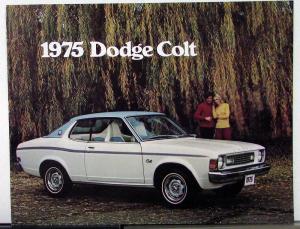 1975 Dodge Colt GT Corousel Hardtop Coupe Sedan  Wagon Sales Brochure Original