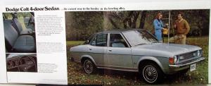 1975 Dodge Colt GT Corousel Hardtop Coupe Sedan  Wagon Sales Brochure Original