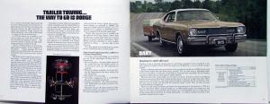 1975 Dodge Trailer Towing RV Coronet Sportsman Ramcharger Pickup Sale Brochure