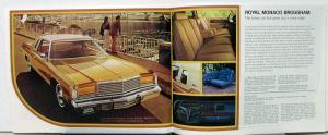 1975 Dodge Dart Coronet Charger Monaco Color Sales Brochure Original