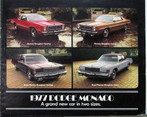 1977 Dodge Monaco Color Sales Brochure Original