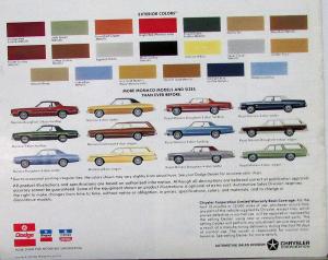 1977 Dodge Monaco Color Sales Brochure Original