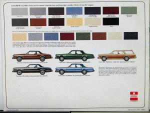 1978 Dodge Diplomat Color Sales Brochure Original