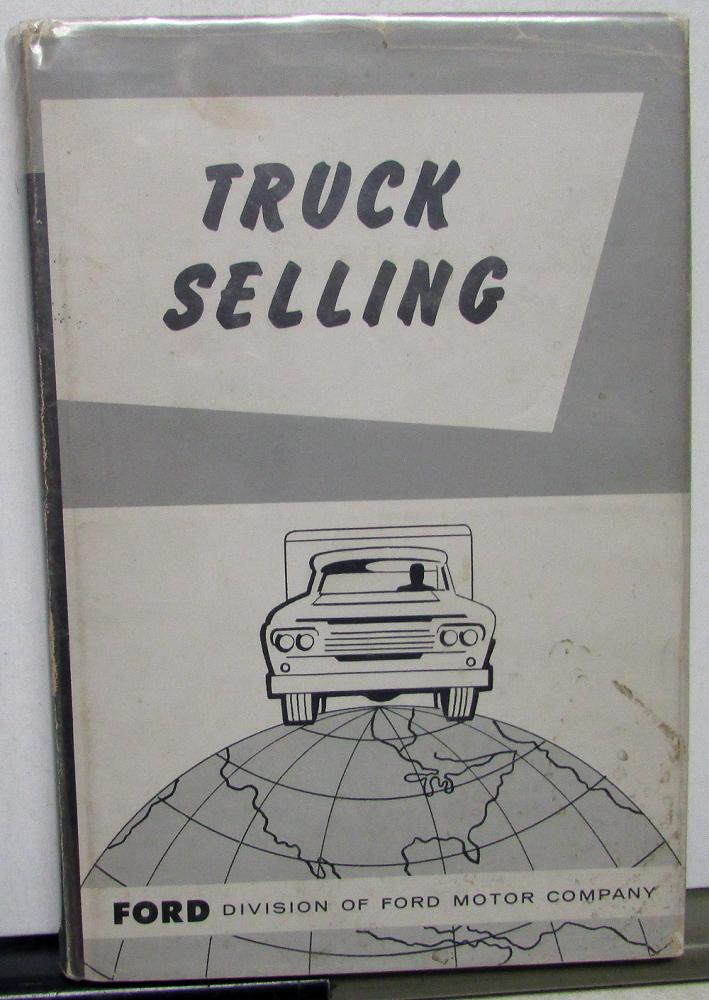 1958 Ford Dealer Hardback Book Truck Selling Salesmen's Guide Instruction