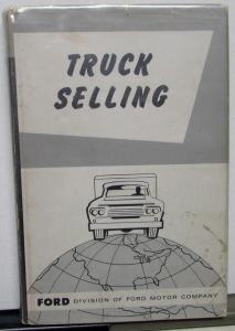 1958 Ford Dealer Hardback Book Truck Selling Salesmen's Guide Instruction