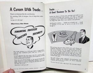 1958 Ford Dealer Hardback Book Truck Selling Salesmen's Guide Instruction