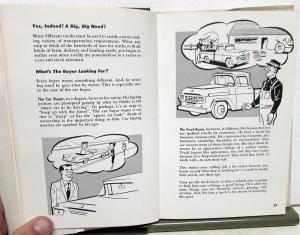1958 Ford Dealer Hardback Book Truck Selling Salesmen's Guide Instruction