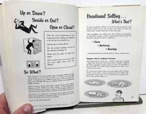 1958 Ford Dealer Hardback Book Truck Selling Salesmen's Guide Instruction