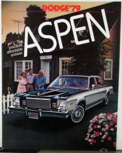 1979 Dodge Aspen Color Sales Brochure Original