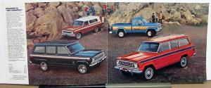 1977 Jeep CJ-7 CJ-5 Cherokee Wagoneer Pickup Truck Renegade Sales Brochure