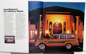 1981 Jeep Wagoneer Sales Brochure & Specifications