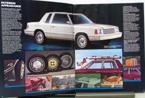 1981 Dodge Aries K Accessories Sales Brochure Color Original