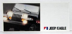 1987 Jeep Wagoneer Pickups Comanche Cherokee Wrangler Eagle Sales Brochure