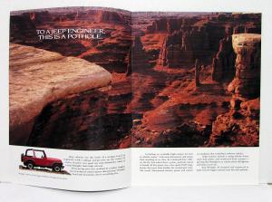 1987 Jeep Wrangler Grand Cherokee Sales Brochure