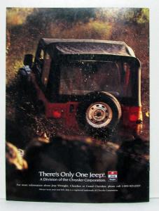 1987 Jeep Wrangler Grand Cherokee Sales Brochure