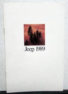 1989 Jeep Wrangler Cherokee Wagoneer Wagoneer Comanche Sales Brochure