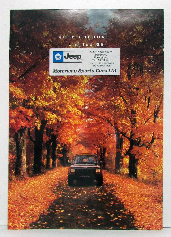 1985 1986 1987 1988 1989 1990 Jeep Cherokee Limited SE Sales Brochure