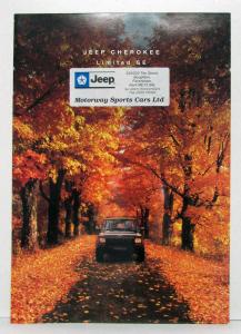 1985 1986 1987 1988 1989 1990 Jeep Cherokee Limited SE Sales Brochure
