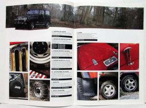 1990 Jeep Wrangler Accessories Sales Brochure In French Text