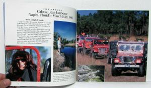 1990 Jeep Wrangler Cherokee Comanche Jamboree Guidebook