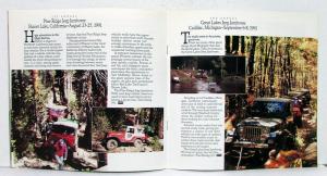 1991 Jeep Wrangler Cherokee Commache Jamboree USA Guidebook