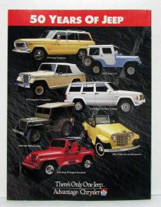 1991 Jeep Wrangler Cherokee Best Of Sales Brochure