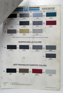 1994 Jeep Dodge Truck Paint Chips
