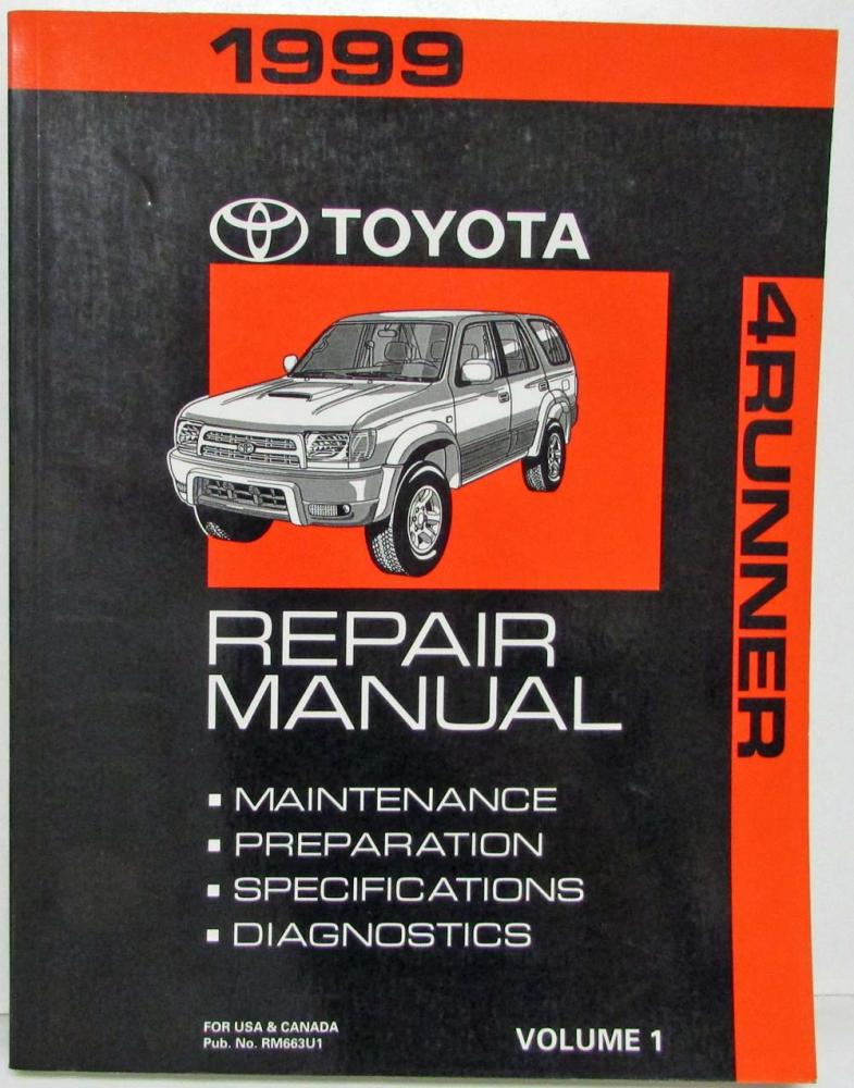 1999 TOYOTA 4RUNNER SERVICE MANUAL PDF