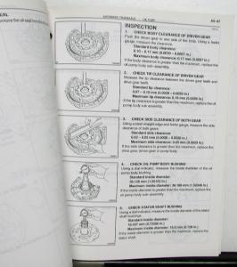 1999 Toyota Auto Transaxle Service Repair Manual U340E U341E Yaris Echo Celica