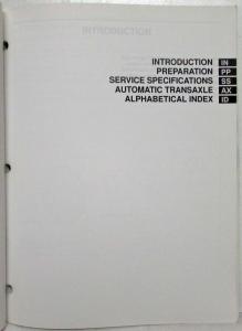 1999 Toyota Automatic Transaxle Service Repair Manual U240E Celica US & Canada