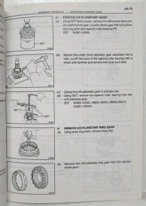 1999 Toyota Automatic Transaxle Service Repair Manual U240E Celica US & Canada