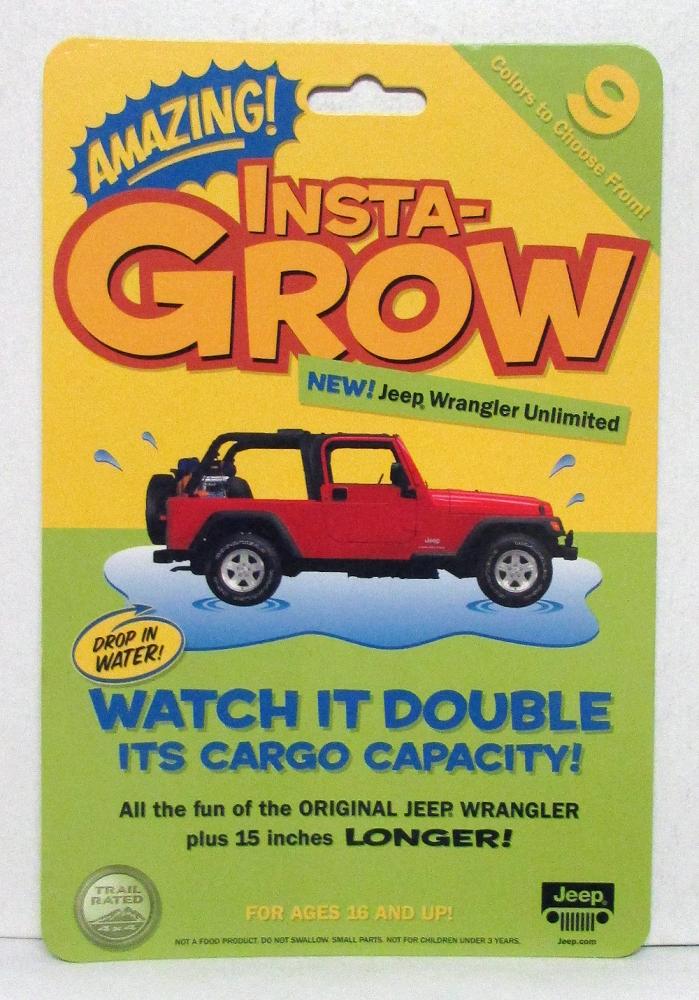 2002 Jeep Wrangler Unlimited Unique Sales Brochure